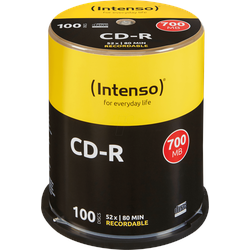 CD 80100 INT - Intenso CD-R 700MB/80min, 100-er CakeBOX