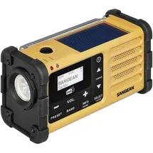 Sangean Outdoorradio DAB+ schwarz + gelb