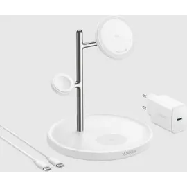 Anker MagGo Wireless Charging Station (3-in-1, Dock Stand) weiß