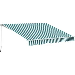 Outsunny Markise Aluminium, Polyester