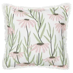 Dekokissen GYNURA Baumwolle 45 x 45 cm Bunt Blumenmuster