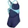 Arena Lit Logo V Back Badeanzug Blau 164