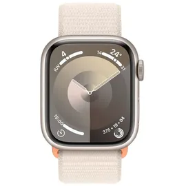 Apple Watch Series 9 GPS 41 mm Aluminiumgehäuse polarstern, Sport Loop polarstern One Size