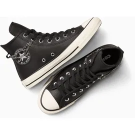 Converse Chuck Taylor All Star High Damen Schwarz/Silber 39,5