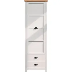 Garderobenschrank HOME AFFAIRE "Herzwill", grau, B:65cm H:201cm T:41cm, FSC-zertifizierter Holzwerkstoff, Schränke, Kleiderschrank, grau, Eiche, Kleiderstange, B/H/T ca.: 65/201/41 cm
