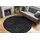 Kayoom Teppich KAYOOM "Royal Glow 825", anthrazit, B:200cm H:30mm L:200cm, Polyester, Teppiche, Teppich, Auch in rund, Hochflor, Modernes Muster, Vegan
