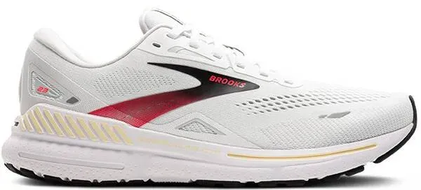 BROOKS Herren Laufschuhe Adrenaline GTS 23, White/Cream/Pink, 46 1⁄2