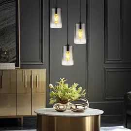 Nowa ROY 3-flg. 37 cm schwarz Glas, Metall