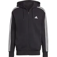 Adidas Essentials French Terry 3-Streifen Kapuzenjacke Black / White 3XL