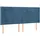 vidaXL Boxspringbett mit Matratze & LED Dunkelblau 160x200 cm Samt