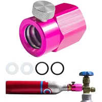 SZBYH CO2 Refill Quick Adapter, Schnelladapter für CO2 Zylinder, Kompatibel mit SodaStream Duo, Terra, Art, Gaia, Crystal 3.0, E-Duo, Kompakt CO2 Flaschen Umfülladapter für Anschluss W21.8-14 Flasche