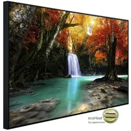 Papermoon Infrarotheizung Tiefer Waldwasserfall 600 W bunt