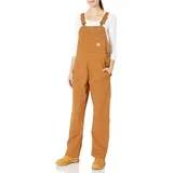 CARHARTT Damen Rugged Flex® Canvas-Latzhose, Carhartt® Braun, S