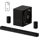 ULTIMEA Skywave X70 7.1.4ch Professionelles Kabelloses Surround Sound System für TV mit Dolby Atmos, 980W Soundbar mit 10" Kabellosem Subwoofer, 20Hz Tiefer Bass, GaN Verstärker, 4K HDR Pass-Through