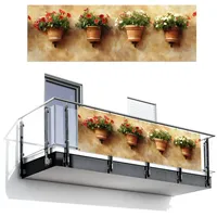 MuchoWow Balkon-Sichtschutz, Terracotta, Kunststoff, Rechteckig, 300x100 cm, Sonnen- & Sichtschutz, Sichtschutz Garten, Balkon Sichtschutze