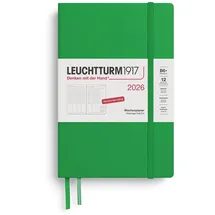 Leuchtturm1917 Wochenplaner B6+ Spring Leaf 2026 Grün