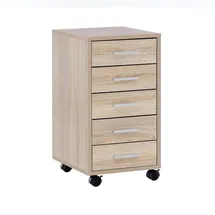 KADIMA DESIGN Itter Rollcontainer 33 x 38 x 63 cm beige