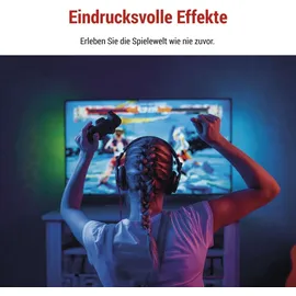 EMOS Smarte TV Hintergrundbeleuchtung 189 cm 24 W RGBIC 660 lm