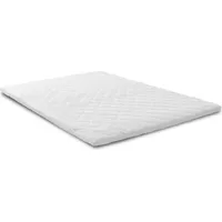 matratzen discount Weicher viskoelastischer Matratzentopper 140 x 200 cm weiß