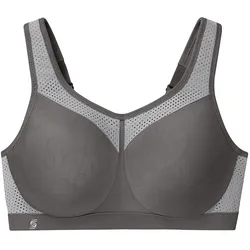 GLAMORISE Nahtloser Sport-BH für hohe Belastung - Grau Unterwäsche   Damen 