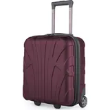 suitline - Handgepäck 45x36x20 cm EasyJet Underseat Trolley, Kabinenkoffer 45cm Freigepäck Flugzeug Unter-Sitz Pilotentrolley 30 Liter, Burgund