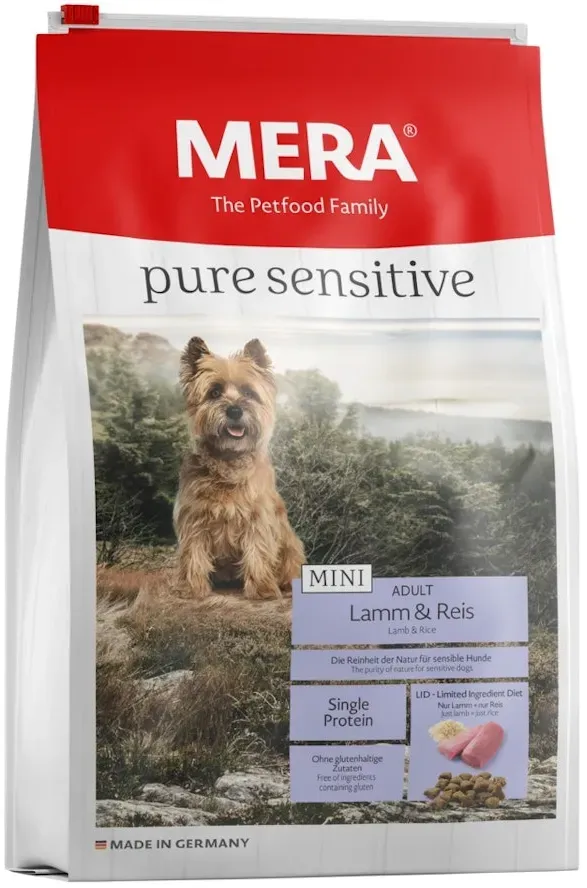 mera pure sensitive MINI Lamm/Reis Hundetrockenfutter 4 Kilogramm