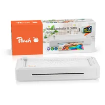 Peach 2 in 1 Laminiergerät Plug & Play inkl. Trimmer, A4 ohne Aufwärmzeit