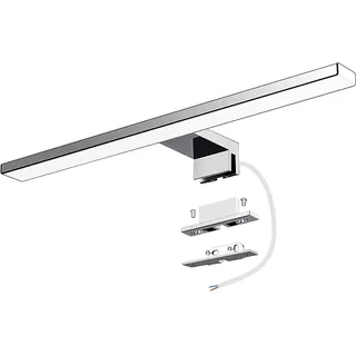 Azhien LED Spiegelleuchte Badezimmer 10W 820LM 40cm Neutralweiß 4000K,3in1 Montage 230V Wandleuchte Spiegellampe 400mm,Kein Flimmern Badezimmerschrank Spiegelleuchten