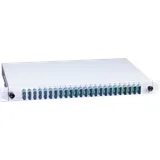 Lightwin LWL Spleißbox, 24x DSC Multimode, 50/125μm OM3 Pigtail - 19"