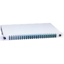 Lightwin LWL Spleißbox, 24x DSC Multimode, 50/125μm OM3 Pigtail - 19"