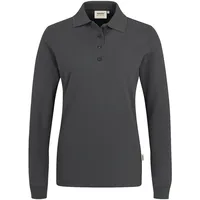 Hakro Damen Longsleeve-Poloshirt Mikralinar® anthrazit, XS
