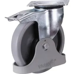VARIOfit Bremsrolle 200 x 40 mm grau (thermoplastisch)