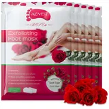 ALIVER Fußmaske Fußpflege Anti Hornhaut Socken Rose Aliver, 5-tlg.