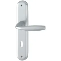 HOPPE Langschildgarnitur New York Aluminium grau
