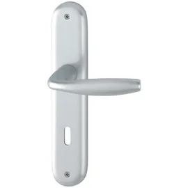 HOPPE Langschildgarnitur New York Aluminium grau