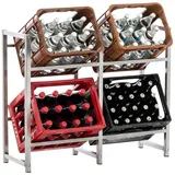 CLP Standregal 47 x 75 x 31 cm Edelstahl
