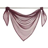 Querbehang Deko Gardinen aus transparentem Voile Triangle Schals L*B 200 * 100cm Winerot