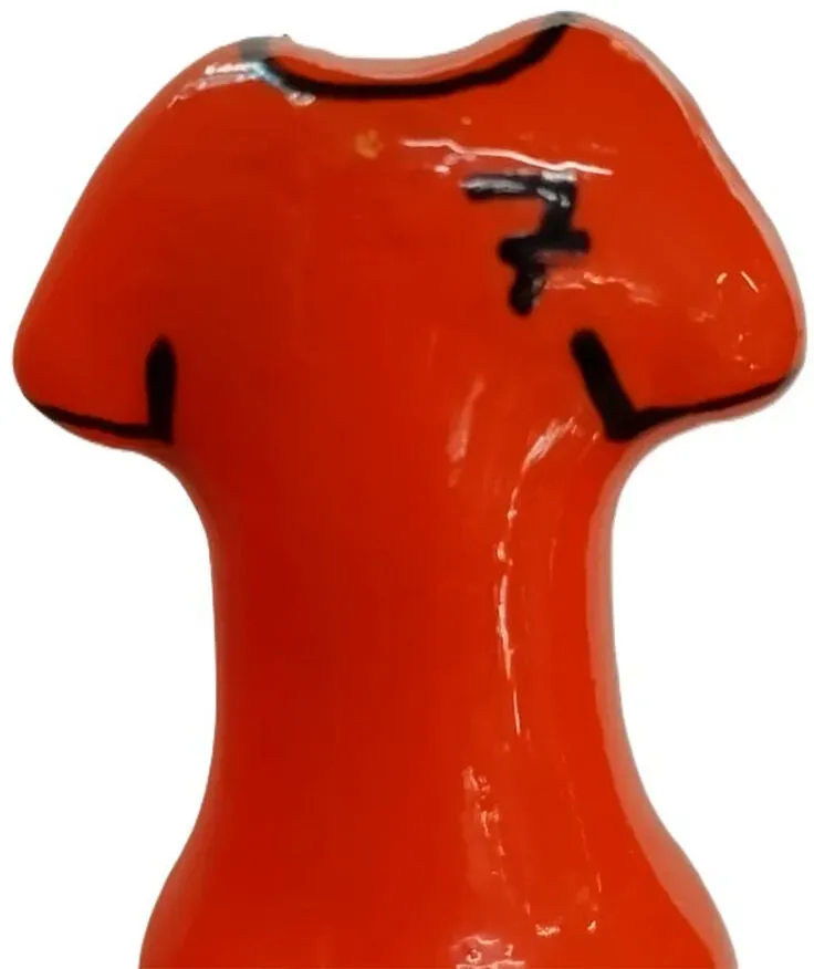 CONDOMERIE - HANDBEMALTES NEUHEITS-KONDOME ORANGE SHIRT