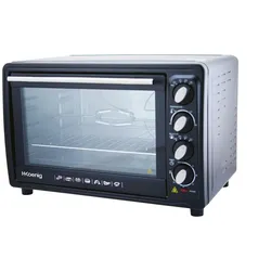Kompakter Mini-Backofen, FO42 H.Koenig, Kapazität 42 l, Temperatur bis 230 °C, 5 Kochmodi, Timer bis 90 Minuten, Umluft/Brötchen,
