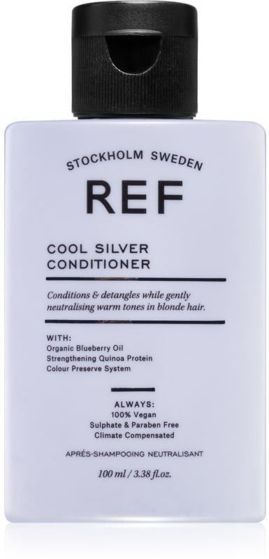 REF Cool Silver Conditioner Feuchtigkeit spendender Conditioner zum Neutralisieren von Gelbstich 100 ml
