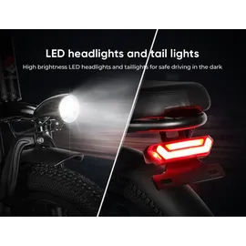 SMARTAI SAMEBIKE E Bike Elektrofahrrad 20" Fat Tire E-Fahrrad klapprad 36V/12Ah Akku,Off-Road Trekking Mountainbike City EBike Herren Damen(CY20) (White)