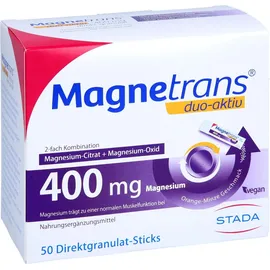 STADA Magnestrans Duo-Aktiv Magnesium Granulat 50 Sticks