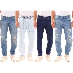 2Y Premium Herren Jeans stylische Denim-Hose verschiedene Modelle Blau - W31