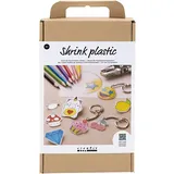 Creativ Company DIY Sets Plastikschrumpffolie Kreativ Mix Plastikschrumpfplatten , Accessoires, Kreativ Box