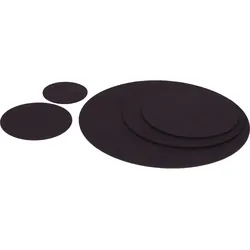 BIASTO - Premium Filz Untersetzer - rund 10cm - Farbe: pflaume (HF027). Design Glas-Untersetzer für Getränke, Tisch, Bar, Tasse, Vase