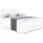 altdecor Boxspringbett mit Matratze Topper, Polsterbett mit Bettkasten OTTA KING - 180x200 - Weiß Kunstleder
