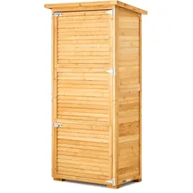 Vevor Geräteschuppen 800 x 500 x 1620 mm, großer Gerätehaus, Geräteschrank mit Metallrahmen, Regalen, Boden, wasserdichter Lagerschrank für Terrasse, Hof, Rasen, Garten, Gartenschrank