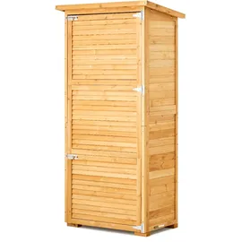 Vevor Geräteschuppen 800 x 500 x 1620 mm, großer Gerätehaus, Geräteschrank mit Metallrahmen, Regalen, Boden, wasserdichter Lagerschrank für Terrasse, Hof, Rasen, Garten, Gartenschrank