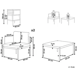 Beliani Lounge, Set Terracina