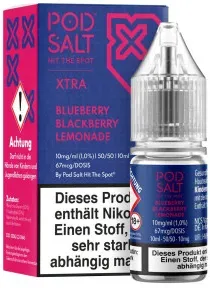 Blueberry Blackberry Lemonade NicSalt Liquid by Pod Salt Xtra 10ml / 10mg
